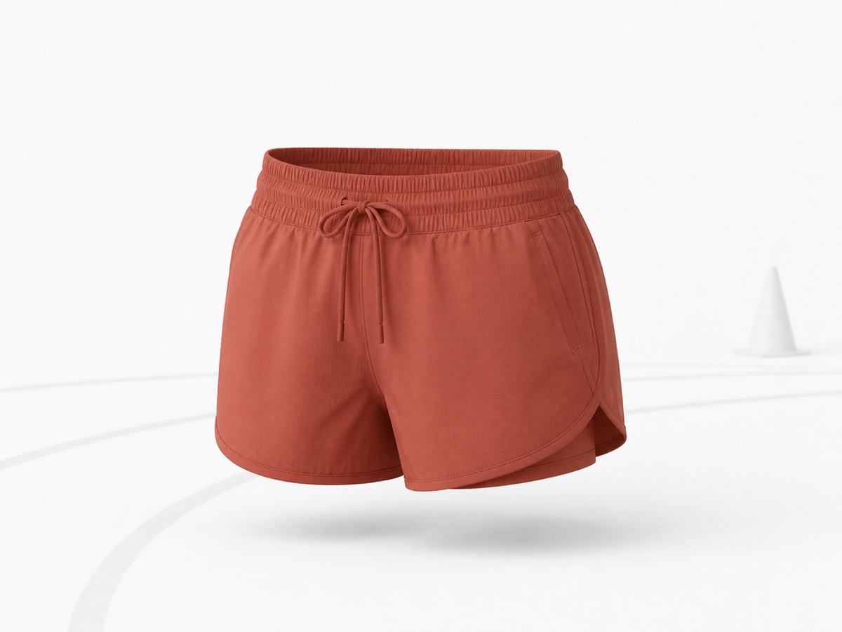 运动短裤 3D 样衣与跑步场景 | 3D Running Shorts